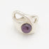Sterling Ring Jewelry Vintage Sterling Silver  Amethyst Abstract Modernist Cocktail Ring