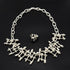 Sterling Silver Jewelry VNTG Artisan Solid Sterling Abstract Modernist Linked Necklace Ring SET