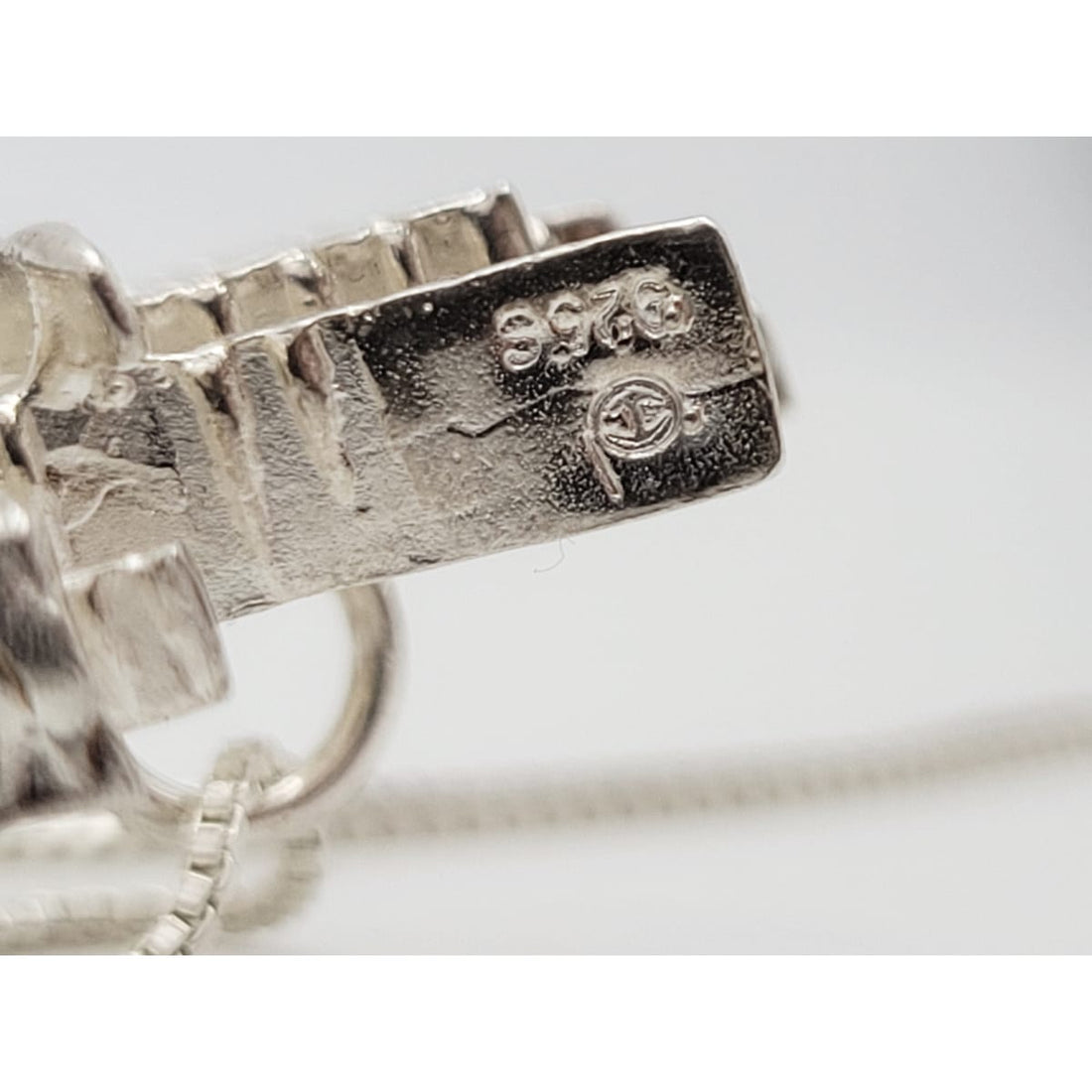 Studio Else &amp; Paul Norway Jewelry Studio Else &amp; Paul Norway Sterling Abstract Mod Brutalist 3D Necklace C. 1960s