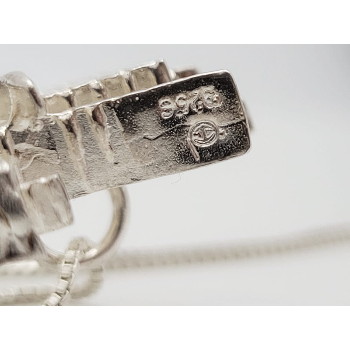 Studio Else &amp; Paul Norway Jewelry Studio Else &amp; Paul Norway Sterling Abstract Mod Brutalist 3D Necklace C. 1960s