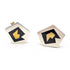 Taxco Jewelry MCM Taxco Designer JB Sterling Abstract Cubist Retro Mod Cufflinks Signed 50/60s