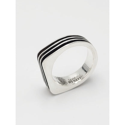 Taxco Jewelry Vintage Sterling ABG Taxco 3-D Grooved Unisex Ring Eagle 3 Stamped Signed