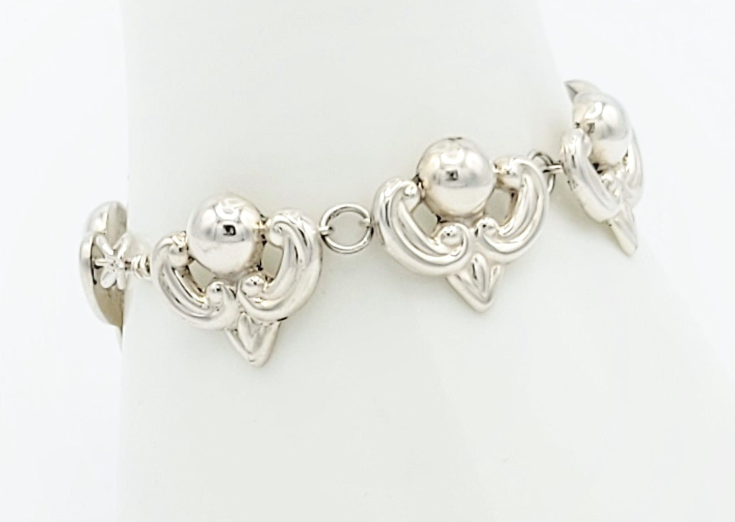Taxco Jewelry Vintage Sterling Taxco Repousse Bracelet Eagle 3 Old Margot de Taxco Mold Signed