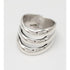 Taxco Sterling Jewelry Egyptian Designer Sterling Silver Modernist Statement Cocktail Ring 1960&
