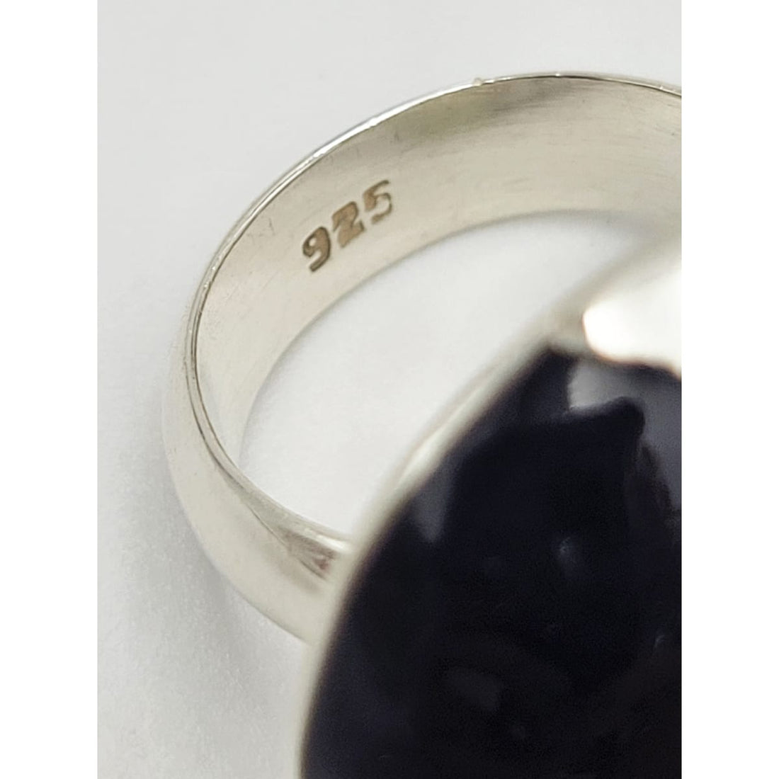 Taxco Sterling Jewelry Vintage Taxco Sterling &amp; Onyx Huge Domed Statement Cocktail Ring 1980&