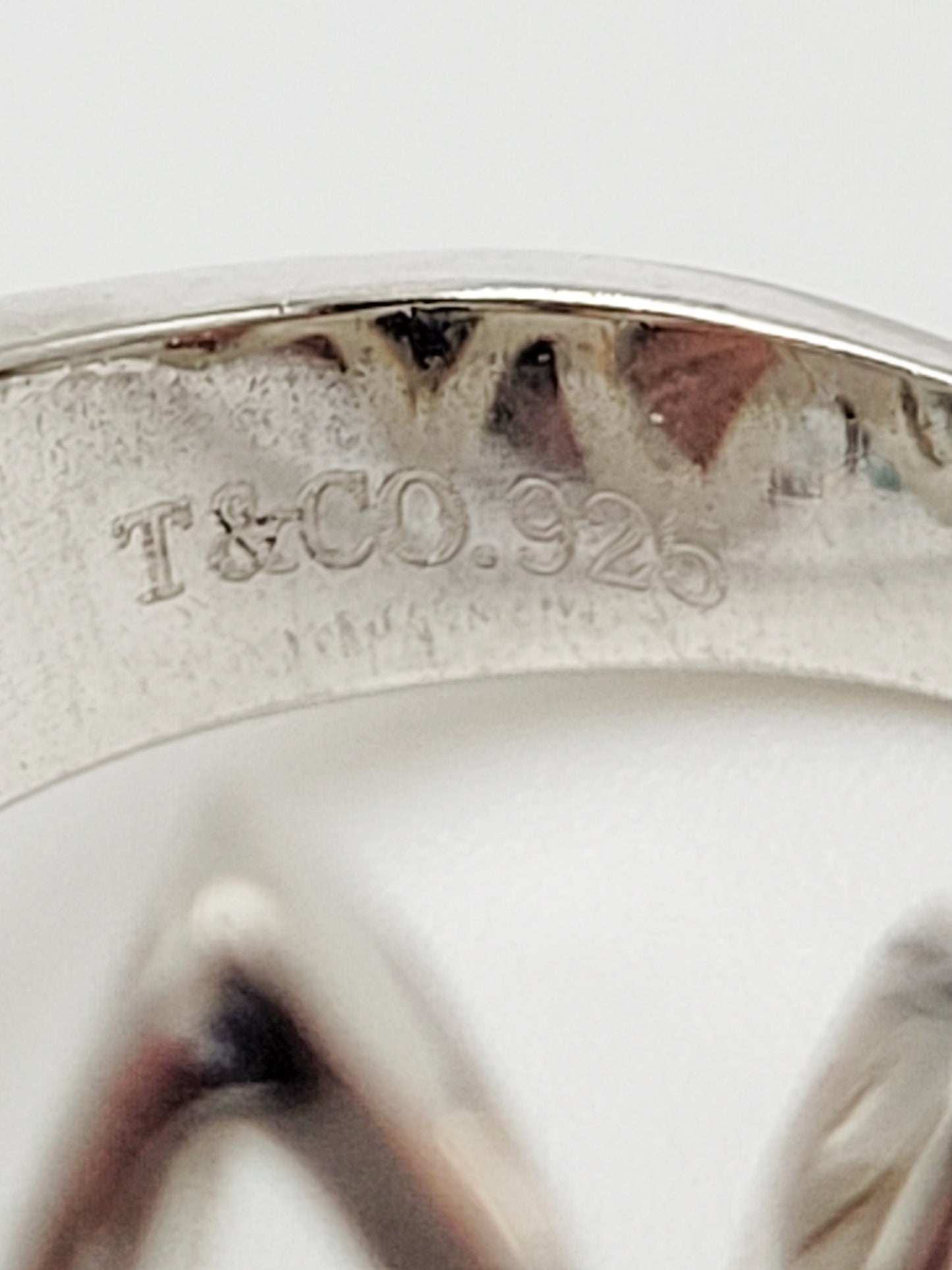 Tiffany & Co. Jewelry Tiffany & Co Sterling Large Modernist Architectural Ovals Cocktail Ring w/ Bag
