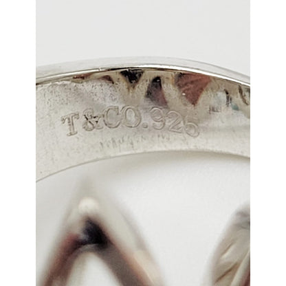 Tiffany &amp; Co. Jewelry Tiffany &amp; Co Sterling Large Modernist Architectural Ovals Cocktail Ring w/ Bag
