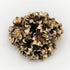 Tilia Danmark Denmark Gilt 925 Modernist Floral 3-D Brooch Pin Pendant Circa 60s - Trendy MCM Home