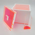 Tinsley Mortimer Ice Bucket Neon Pink White Solid Lucite Ice Bucket 