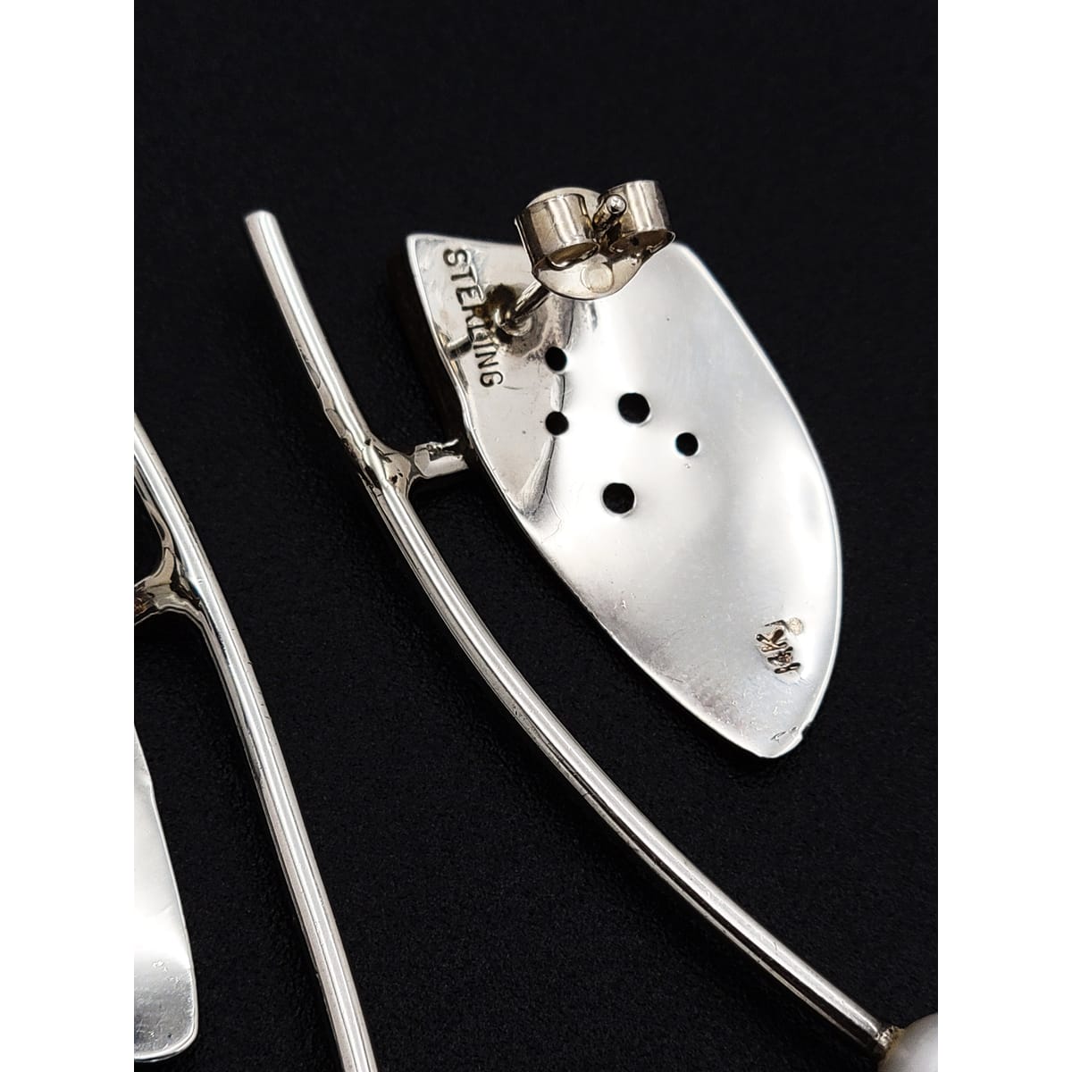 TMCMH Jewelry Artisan .925/14K Seed Pearl Artisan Earrings 