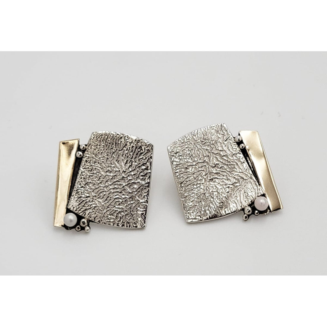 TMCMH Jewelry Artisan .925/14K Seed Pearl Artisan Earrings 
