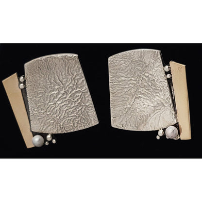 TMCMH Jewelry Artisan .925/14K Seed Pearl Artisan Earrings 