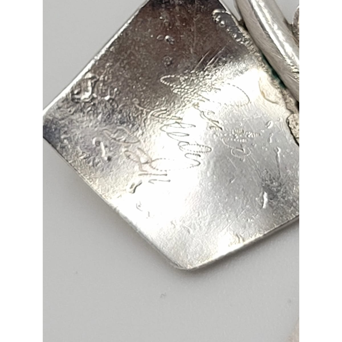 TMCMH Jewelry Artisan Signed Sterling Silver and 14K Gold Earrings 