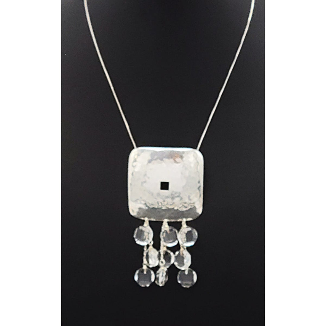 TMCMH Jewelry Designer Artisan Sterling Modernist Abstract Necklace