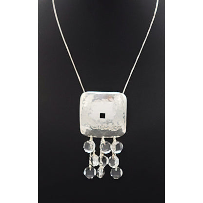 TMCMH Jewelry Designer Artisan Sterling Modernist Abstract Necklace