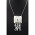 TMCMH Jewelry Designer Artisan Sterling Modernist Abstract Necklace