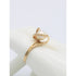TMCMH Jewelry Vintage 14k Yellow Gold & Pearl Abstract Modernist Statement Cocktail Ring