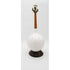 TMCMH Lighting MCM Modernist Lamp White Glass and wood Danish style