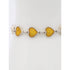 Volmer Bahner Jewelry Vintage 925 Sterling Yellow Enamel HEARTS Volmer Bahner Denmark Bracelet