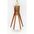Virden Lighting Lighting Virden Danish Modernist Walnut Wood & Glass Hanging Pendant Light 1965