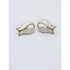 WK Jewelry Vintage WK Norway 925SS White Guilloche Enamel Art Deco Pierced Earrings