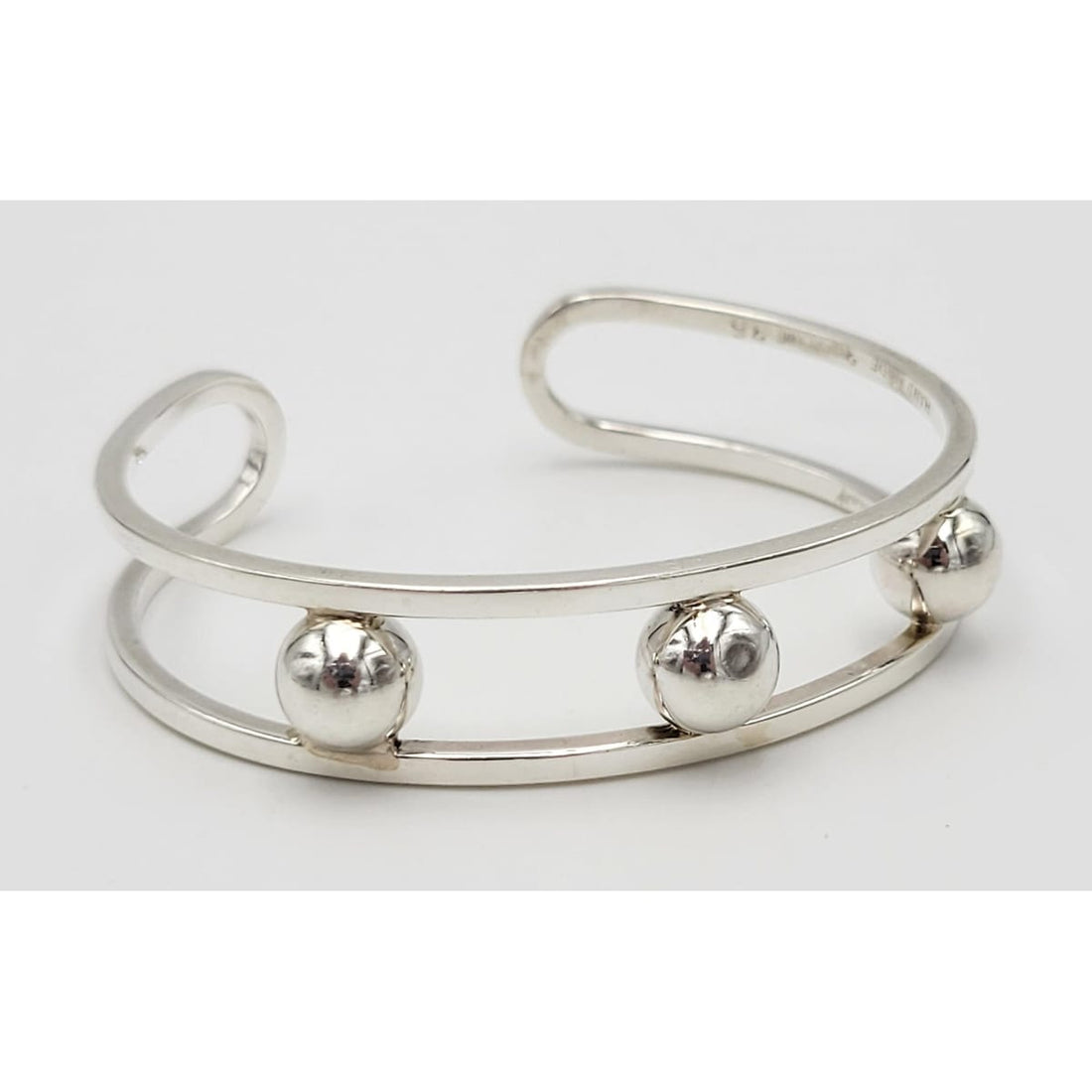 Wolfgang Schroth Jewelry Superb Designer Wolfgang Schroth Sterling Modernist Cuff Bracelet 