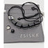 Zsiska Jewelry VTG Zsiska Amsterdam Square Blocks Lucite Runway Necklace Earrings Set w/Bag