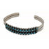 Zuni Jewelry 936 Sterling & Turquoise ZUNI Petit Point Unisex Cuff Bracelet Circa 1980s Signed